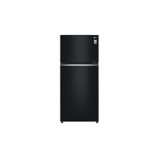 LG GN-C702SGGU 506L Top Freezer Double Door Fridge, Black Glass